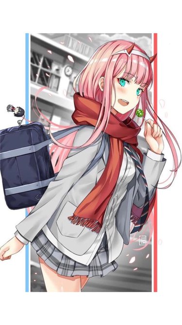 Zero Two With Cat Headphones! | Darling In The FranXX Official Amino