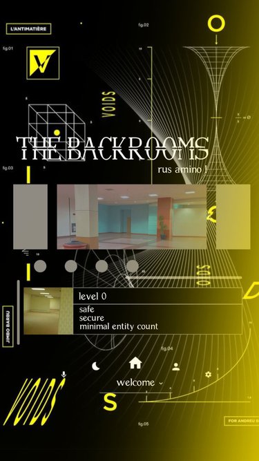 Обои закулисье backrooms